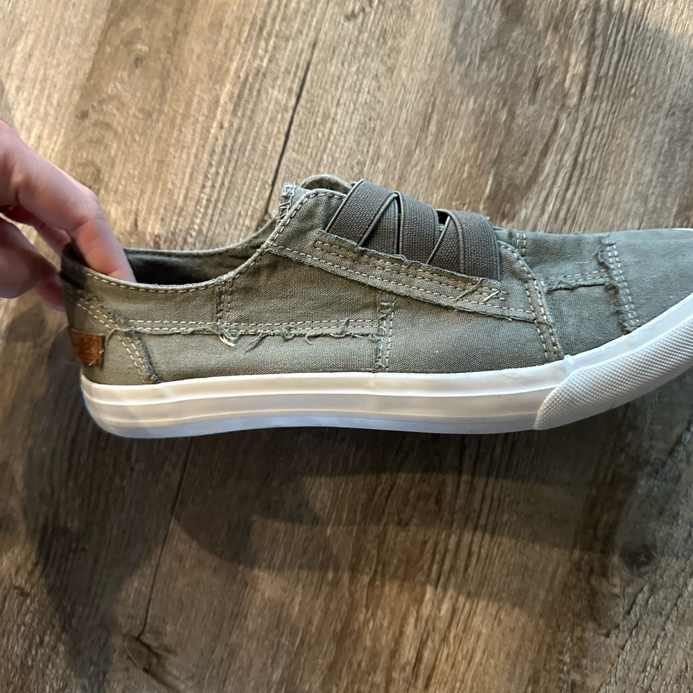 Blowfish Casual Slip-On Loafers in Olive